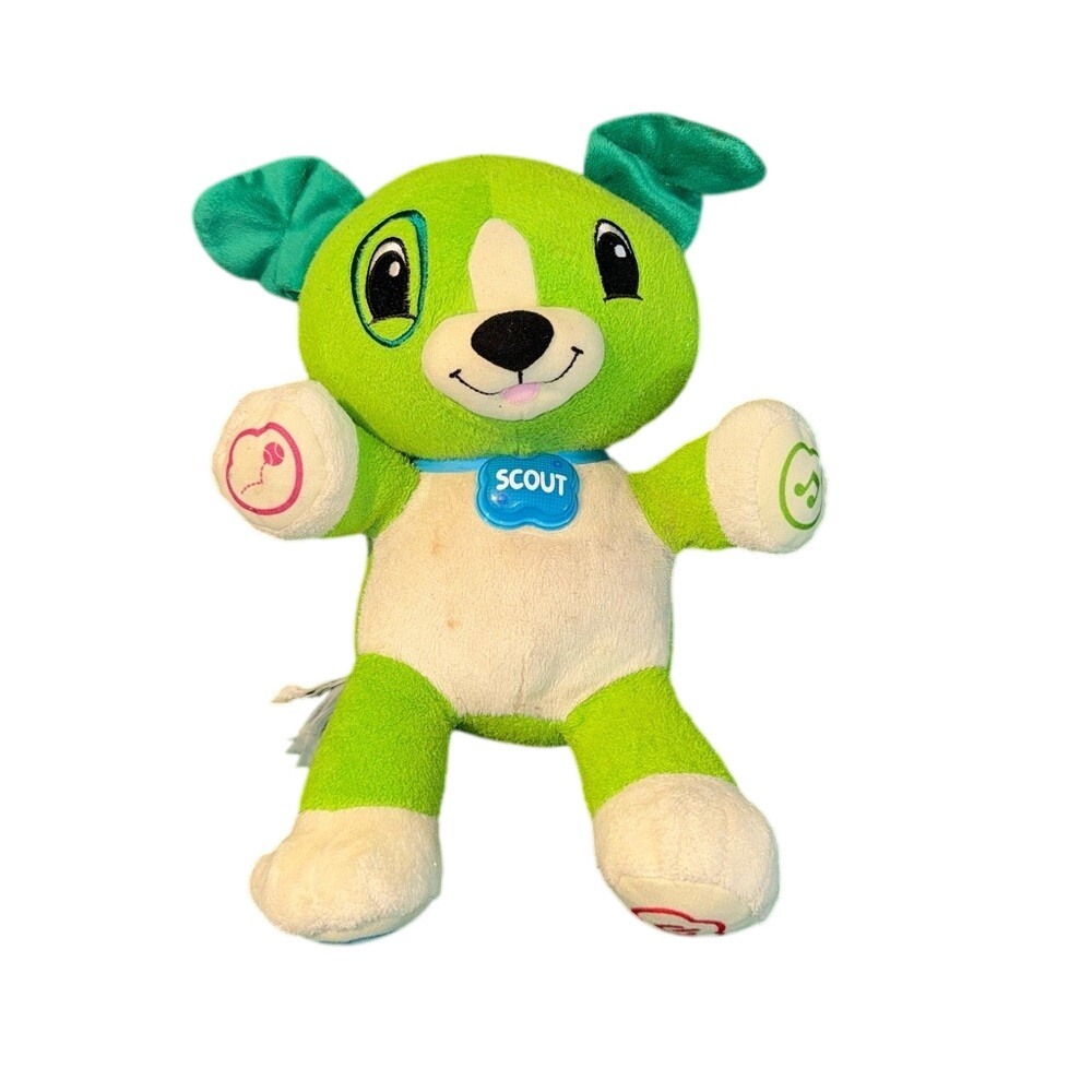 LeapFrog My Pal Scout Interactive Learning‎ Plush Toy Green Puppy Dog 19156